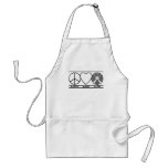 Peace Love and Vinyl Aprons