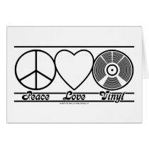 Peace Love and Vinyl Card