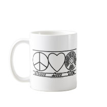 Peace Love and Vinyl Coffee Mug