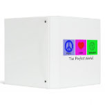 Peace Love and Volleyball Vinyl Binder