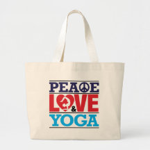Peace, Love and Yoga Bag