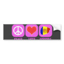 Peace Love Andorra bumper stickers by coolcountry Peace Love Andorra bumper stickers