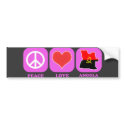 Peace Love Angola bumper stickers