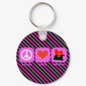 Peace Love Angola keychains