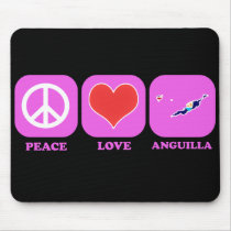 Peace Love Anguilla Mouse Pad