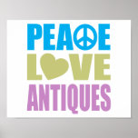 Peace Love Antiques Print