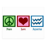 Peace Love Aquarius Postcard