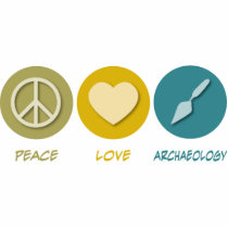 Peace Love Archaeology photo sculptures