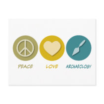 Peace Love Archaeology Post Cards