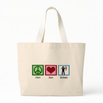 Peace Love Archery Canvas Bag