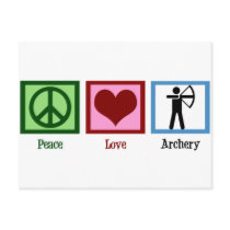 Peace Love Archery Post Cards