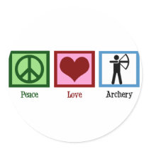 Peace Love Archery Stickers
