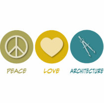 Peace Love Architecture photo sculptures