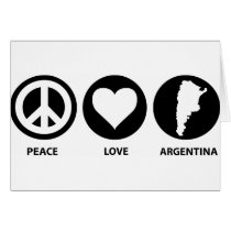 Peace Love Argentina cards