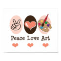 Peace Love Art Artist Poster posters by HobbyTeesGifts Peace Love Art Artist Poster posters
