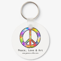 Peace, Love & Art Keychain by Victoreeah Peace, Love & Art Keychain