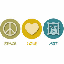 Peace Love Art photo sculptures