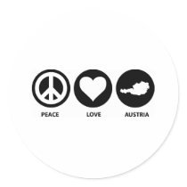 Peace Love Austria stickers