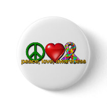 Peace Love Awareness Pin