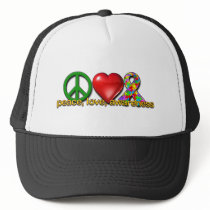 Peace Love Awareness Hat