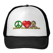 Peace Love Awareness Hat