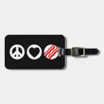 Peace Love Bacon Bag Tag
