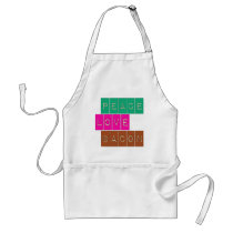 Peace Love Bacon Bright Colors Design aprons by greenbaby Peace Love Bacon Bright Colors Design aprons