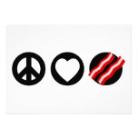 Peace Love Bacon Invite