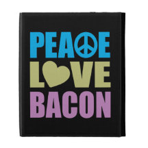 Peace Love Bacon iPad Cases