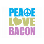 Peace Love Bacon Postcards