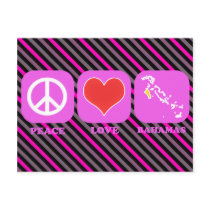 Peace Love Bahamas Post Cards