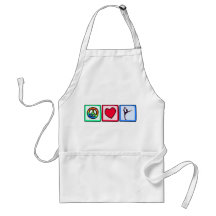 Peace, Love, Ballet Apron