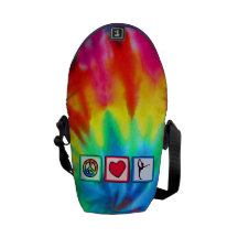 Peace, Love, Ballet Courier Bag