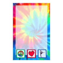 Peace, Love, Ballet Custom Stationery