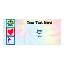 Peace, Love, Ballet Personalized Rack Card