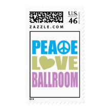 Peace Love Ballroom Stamp