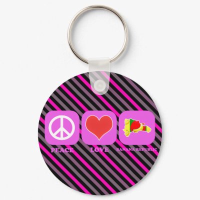 Peace Love Banana Republic Key Chain by coolcountry