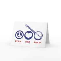 Peace Love Banjo Cards