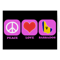 Peace Love Barbados cards by coolcountry Peace Love Barbados cards