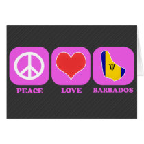 Peace Love Barbados cards by coolcountry Peace Love Barbados cards