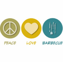 Peace Love Barbecue Photo Cut Outs