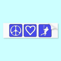 Peace Love Baseball bumper stickers