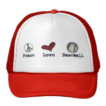 Peace Love Baseball Hat