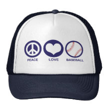 Peace Love Baseball Hats