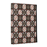 Peace Love Baseball iPad Folio Case Cover