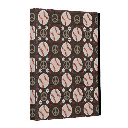 Peace Love Baseball iPad Folio Case Cover