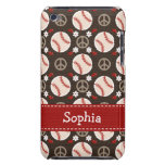 Peace Love Baseball iPod Touch Case Mate Cover 4g