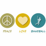 Peace Love Baseball Cut Outs
