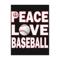 PEACE LOVE BASEBALL POST CARDS