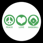 Peace Love Baseball
